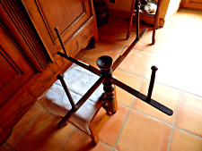 Antique wooden wool reel, turnstile, clamp, wheel, 19th century