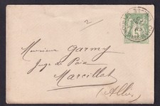 Entier postal avec cachet de