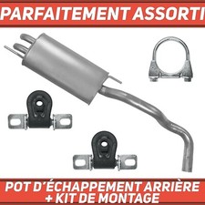 Pot déchapp. arrière Silencieux pour VW Polo III 3 6N 1.4 TDI 1.7 1.9 SDI Hayon