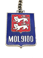 KEYCHAIN - GARAGE du PARC Boulogne sur Seine 1960s enamelled metal vintage