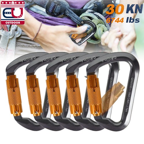 30kn auto locking carabiner - locking,