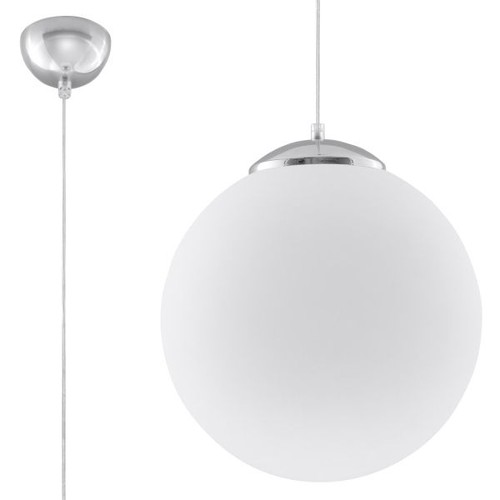 Suspension acier blanc - acier, blanc/chromé