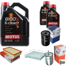 MAHLE Inspection Set 7 L Motul 8100 X-Clean+ 5W-30 Pour VW Golf II 1.8 GTI G60