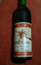 1964 Key Ring Bordeaux Wine Bottle PRADIGNAC