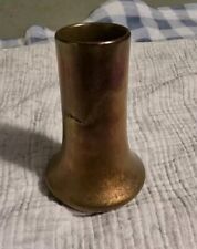 Jerome Massier Vallauris France Iridescent Short Vase Initialed & Marked