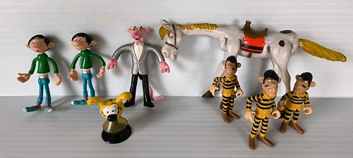 Lot figurines lucky luke - bd,