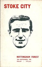 STOKE CITY V NOTTINGHAM FOREST ~ 25 SEPTEMBRE 1965