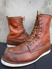 Red Wing 10877 8” Leather Moc Toe Heritage Work Boots Mens 13 E2