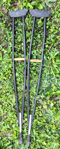 Paire béquille bois army - béquille, us