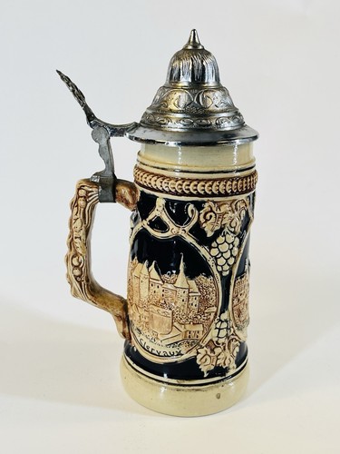Chope bière avec couvercle - chope,