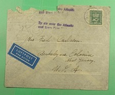 DR WHO SWEDEN COIL KARLSTAD AIRMAIL TO USA j34993