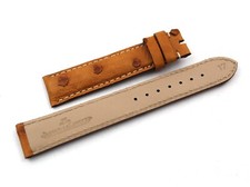 Jaeger LeCoultre Reverse Honey Ostrich Leather Strap 17/16mm Excellent Quality