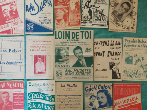 Lot partitions musicales - partitions,