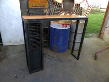 Fabrication meuble sur mesure bois mètal comptoir industriel 