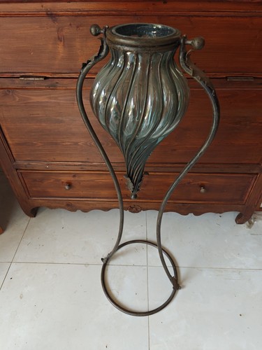 Porte vase verre soufflé - porte-vase,