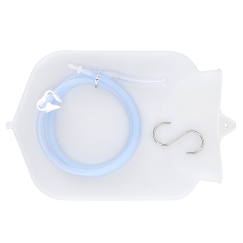Clear silicone enema bag kit - clear,