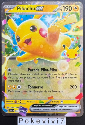 Carte pokemon pikachu - carte,