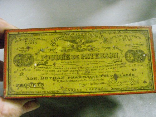 Boite ancienne tôle - boite,