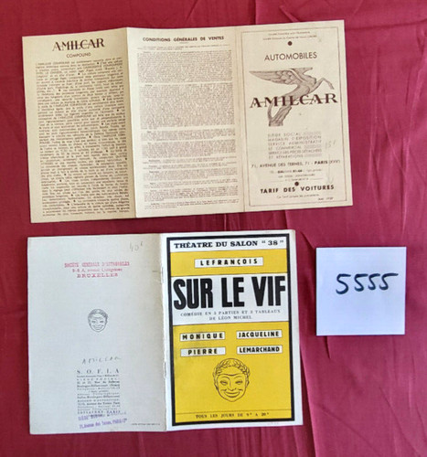 5555 amilcar tarif mai - n°, /