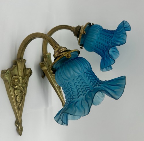 Antique art deco gilt - art, floral