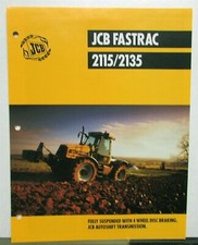 1998 JCB Fastrac 2115/2135 Tractor Specifications Agricultural Sales Folder