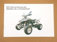 Manuel du propriétaire utilisateur origine pour quad Shineray 250 Skinred racing