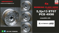 4 jantes 5,5j 13 pouces 4x98 Autobianchi Lancia A112 abarth 70hp jantes jantes