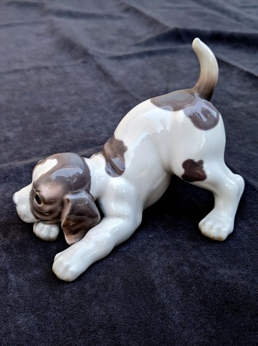 Lladro playfull puppy chien - puppy, en