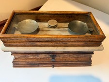 Vintage Apothecary Pharmacy Lab Balance Scale Marble Top