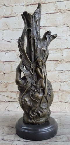 Art deco fairy vase - art,