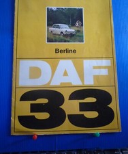 DAF 33  brochure CATALOGUE original depliantFRANCAIS 8p FORMAT A4