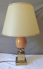 LAMPE A POSER OEUF D' AUTRUCHE " LE DAUPHIN " MODELE AUSTRALIE VINTAGE