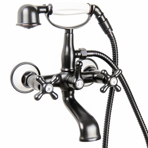 Robinet bain rétro noir - de,