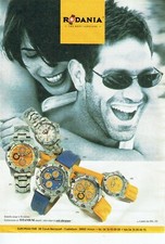 Publicité Advertising 320 1998  montres Rodania titanium