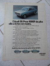Publicité Audi 50 GL 1975
