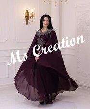 Vente !! Nouveau Kaftan Marocain Aare Brodé Robe De Soirée Longue Gown 529