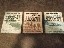 Livre mémorial de la seconde guerre mondiale en 3 tomes