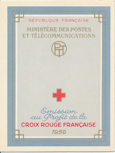Timbre france carnet croix - france,