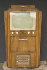 TÉLÉVISION RADIO tourne disque LA VOIX DE SON MAITRE meuble TV VINTAGE