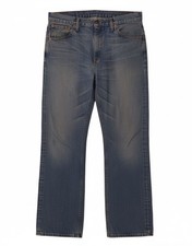 LEVI'S Mens 507 Straight Jeans W33 L30 Blue Cotton TS05