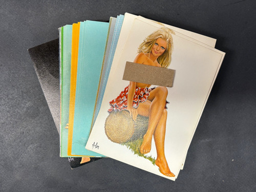 Lot cartes postales nu - lot,