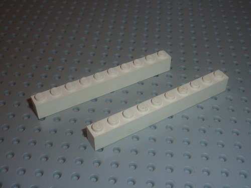 Lego brique white 1x10 - lego,