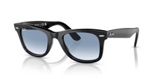 RAY BAN 2140F Wayfarer - 52 901/3F - Lunettes De Soleil - Noir/Bleu Sfumé