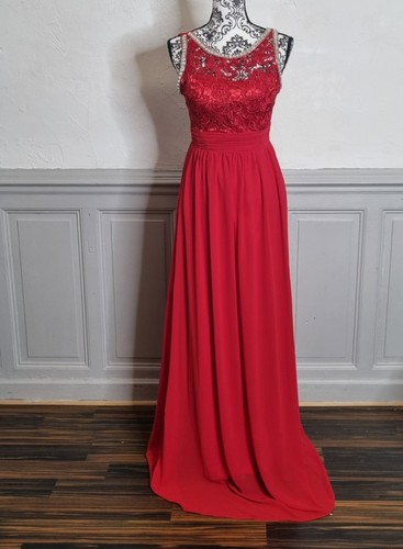 Robe soiree longue rouge - de,