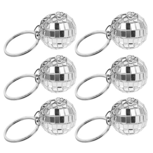 6 Pcs Porte-clés Mini Boule