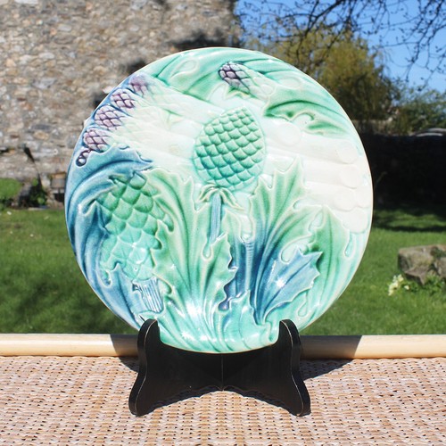 Ancienne assiette barbotine - ancienne,