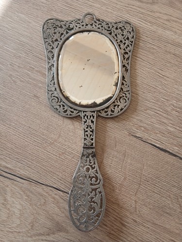 Ancien miroir face main - ancien,