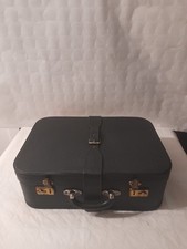 Valise Cuir NOIR Vintage Avec