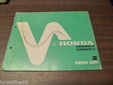 PARTS LIST HONDA CB 550 500 K3