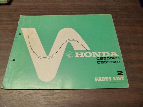 Parts list honda 550 500 - parts, k3